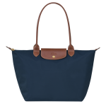 Le Pliage Original L Tote bag                                                                                                    Navy - Recycled canvas