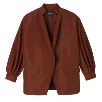 Kimono jacket                                                                                                    Chestnut - Technical taffeta