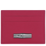 Le Roseau Card holder                                                                                                    Beetroot - Leather