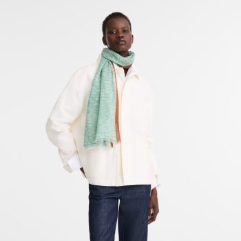 Chevaux Stole                                                                                                    Celadon - Horse print