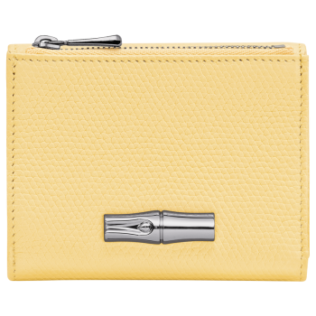 Le Roseau Compact wallet                                                                                                    Yellow Chick - Leather