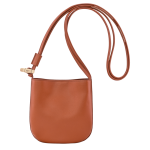 Le Roseau S Crossbody bag                                                                                                    Bark - Leather