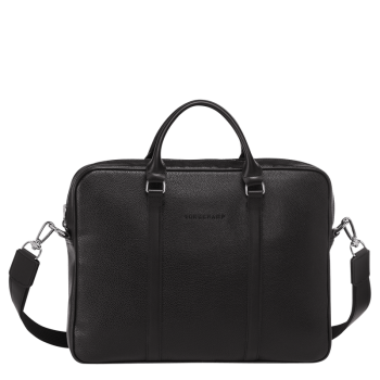 Le Foulonn' XS Briefcase                                                                                                    Black - Leather