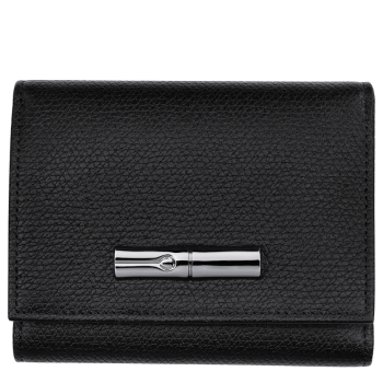 Le Roseau Wallet                                                                                                    Black - Leather