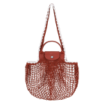 Le Pliage Collection L Mesh bag                                                                                                    Terracotta - Canvas