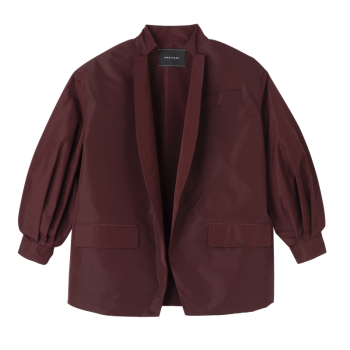 Kimono jacket                                                                                                    Burgundy - Technical taffeta