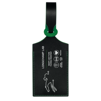 LGP Travel Luggage tag                                                                                                    Black/Green - Leather