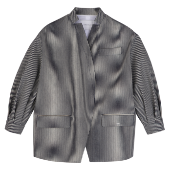 Jacket                                                                                                    Navy - Jacquard stripes