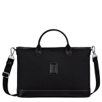 Boxford S Briefcase                                                                                                    Black - Recycled canvas