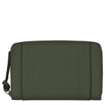 Longchamp 3D Wallet                                                                                                    Khaki - Leather