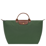 Le Pliage Original L Travel bag                                                                                                    British Green - Recycled canvas