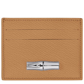 Le Roseau Card holder                                                                                                    Walnut - Leather