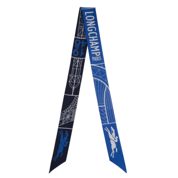 Eiffel Tower 1948 Headband                                                                                                    Navy - Silk