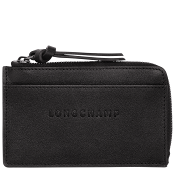 Longchamp 3D Card holder                                                                                                    Black - Leather