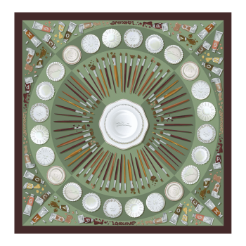 Palette d'Artiste Silk scarf 70                                                                                                    Ebony - OTHER