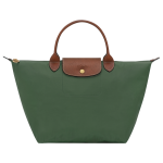 Le Pliage Original M Handbag                                                                                                    British Green - Recycled canvas