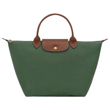Le Pliage Original M Handbag                                                                                                    British Green - Recycled canvas