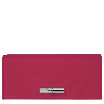 Le Roseau Flap wallet                                                                                                    Beetroot - Leather