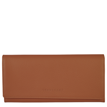 Le Foulonn' Continental wallet                                                                                                    Caramel - Leather