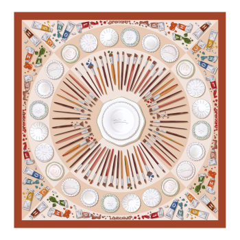Palette d'Artiste Silk scarf 70                                                                                                    Cashew - OTHER