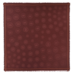 La M'daille Longchamp Shawl                                                                                                    Burgundy - Cotton blend