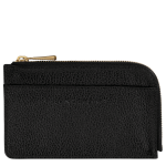 Le Foulonn' Card holder                                                                                                    Black - Leather